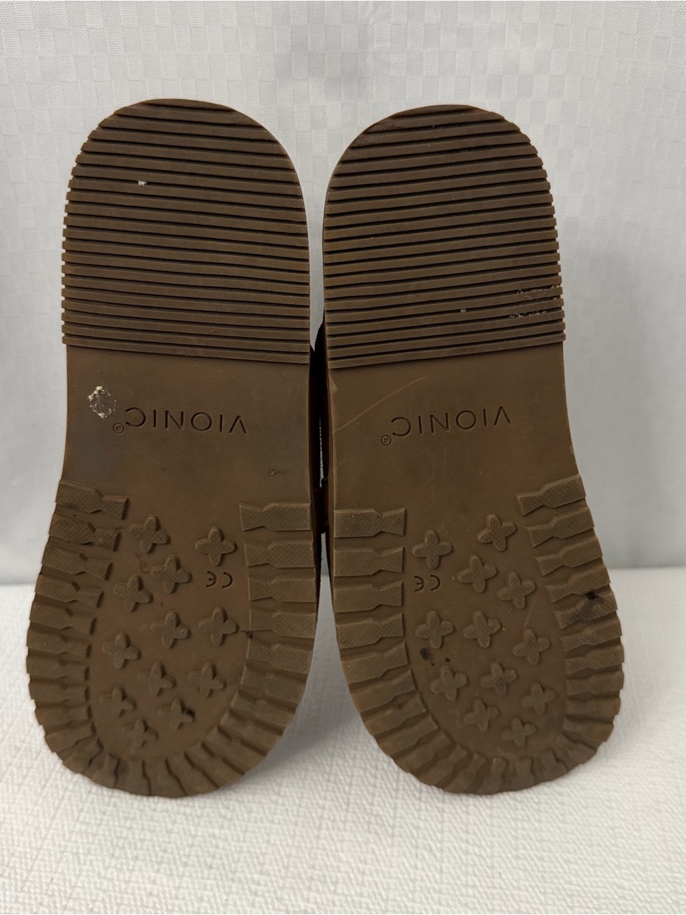Vionic Georgie Mules Size 6.5 Brown Suede Chain Slip On Comfort Orthotic Clog - Picture 10 of 10